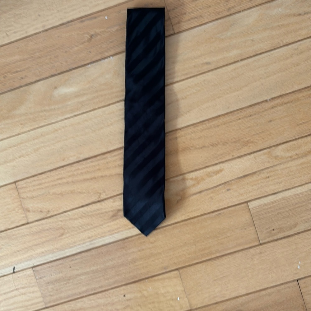 Mario Borelli Black Silk Tie